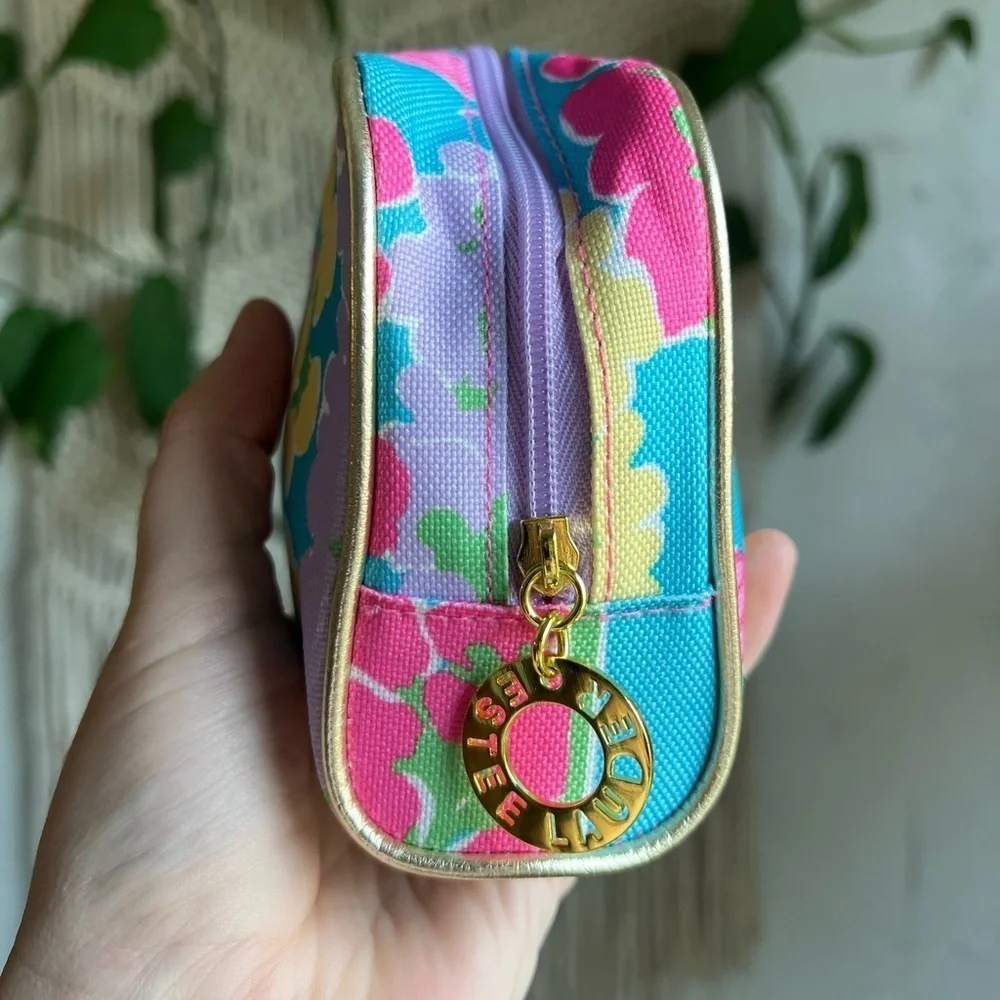 Lilly Pulitzer x Estée Lauder Floral Cosmetic Bag Makeup Pouch Travel Case